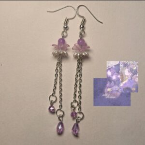 Moon Blossom Tassel Earrings