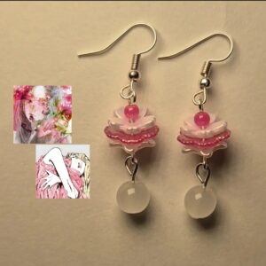 Rosy Lotus Earrings